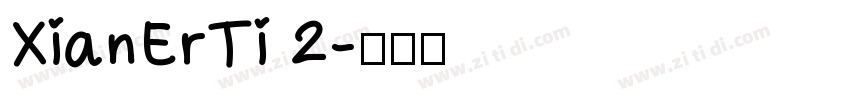XianErTi 2字体转换